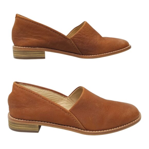 Clarks Pure Easy Leather Loafer Womens Size 6M Slip On Comfort Shoes Tan - Picture 2 of 16